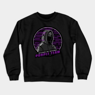 Purple Team | Hacker Design Crewneck Sweatshirt